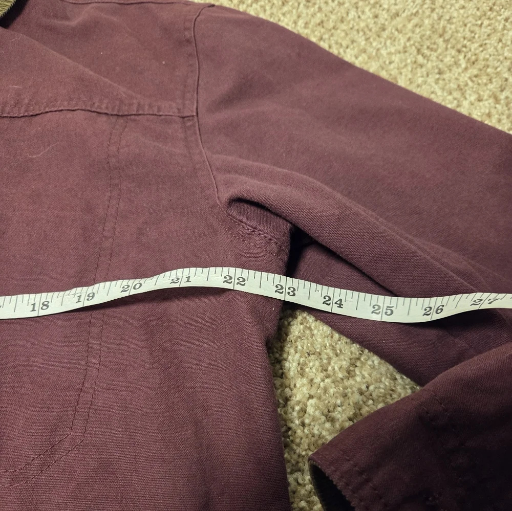 Cabela's Women's Canvas Chore Jacket Coat Corduroy Farm Barn Western Size XL Red - Picture 4 of 10